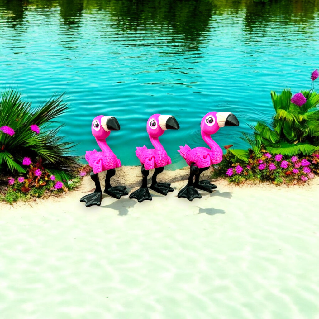 Articulated Flamingo – 3D Printed by Little Fire Designz