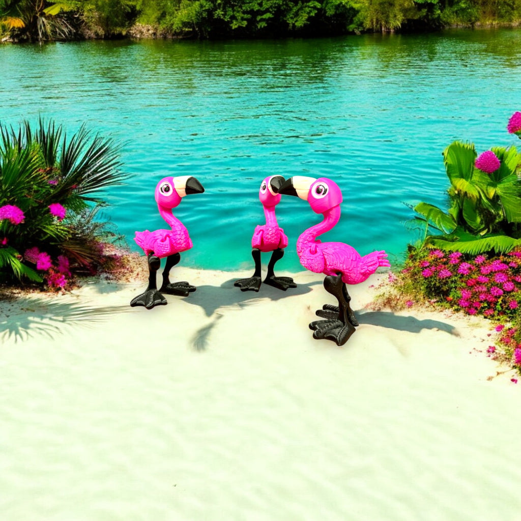 Articulated Flamingo – 3D Printed by Little Fire Designz