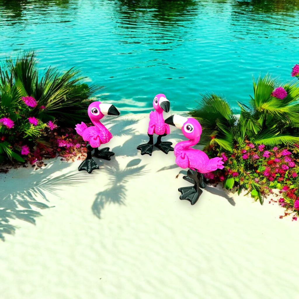 Articulated Flamingo – 3D Printed by Little Fire Designz