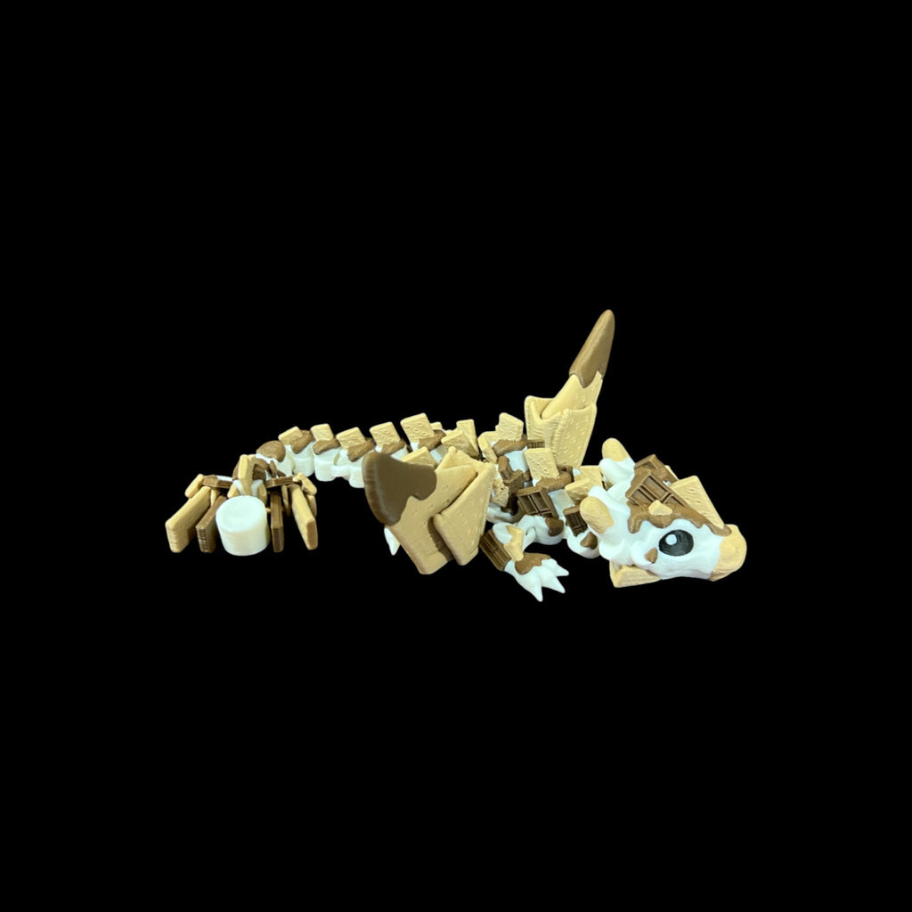 Baby S’mores Winged Dragon – 3D Printed by Little Fire Designz