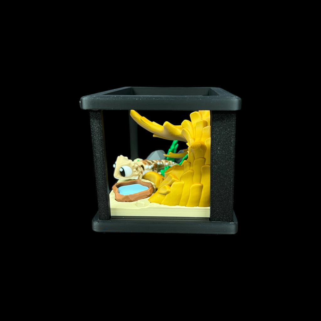 Beardie With Terrarium – 3D Printed by Little Fire Designz