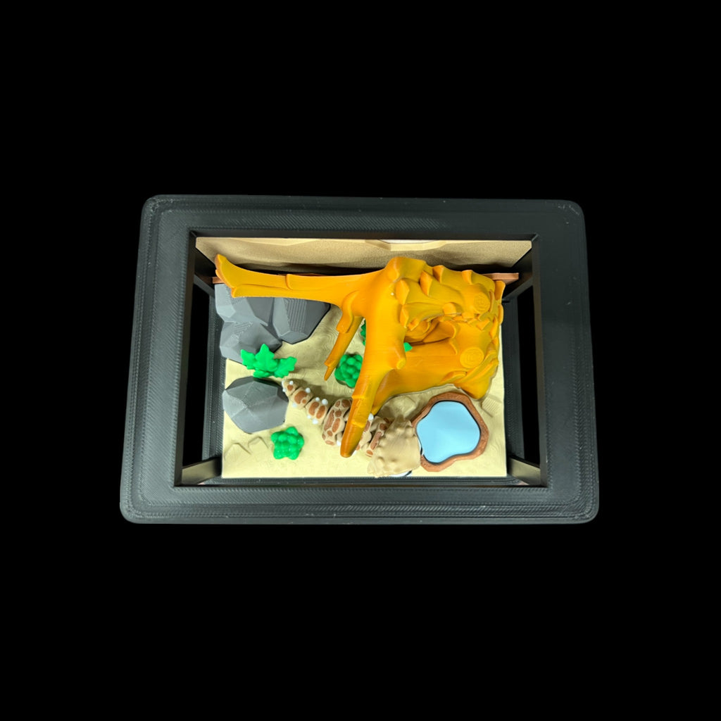 Beardie With Terrarium – 3D Printed by Little Fire Designz