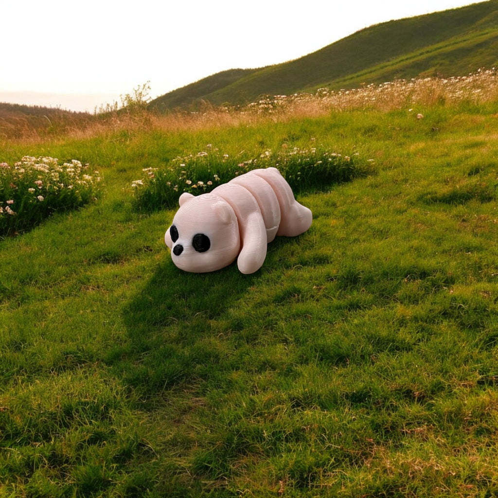 Beige Bear Bitty Beasts – 3D Printed by Little Fire Designz