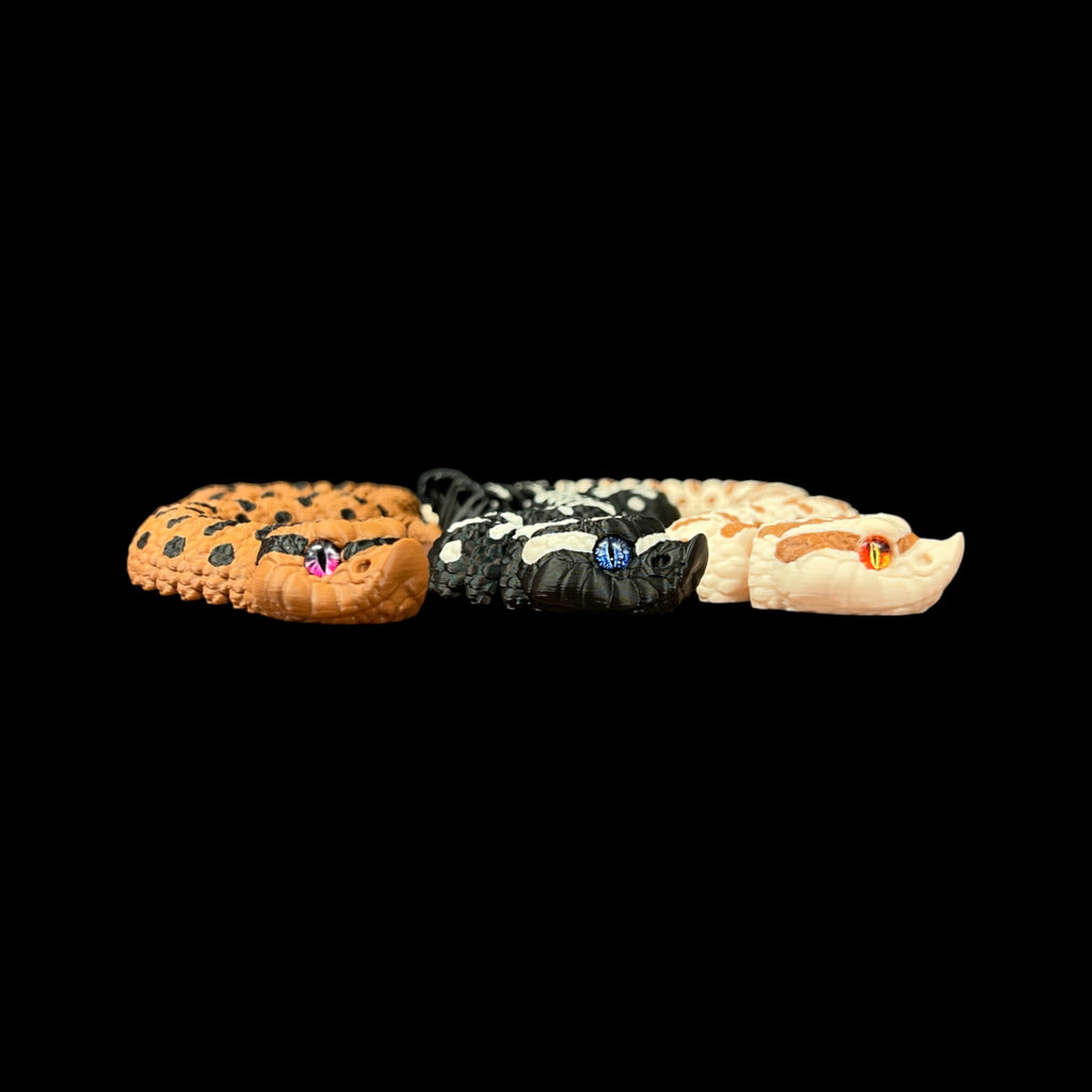 Beige Hognose Snake – 3D Printed by Little Fire Designz