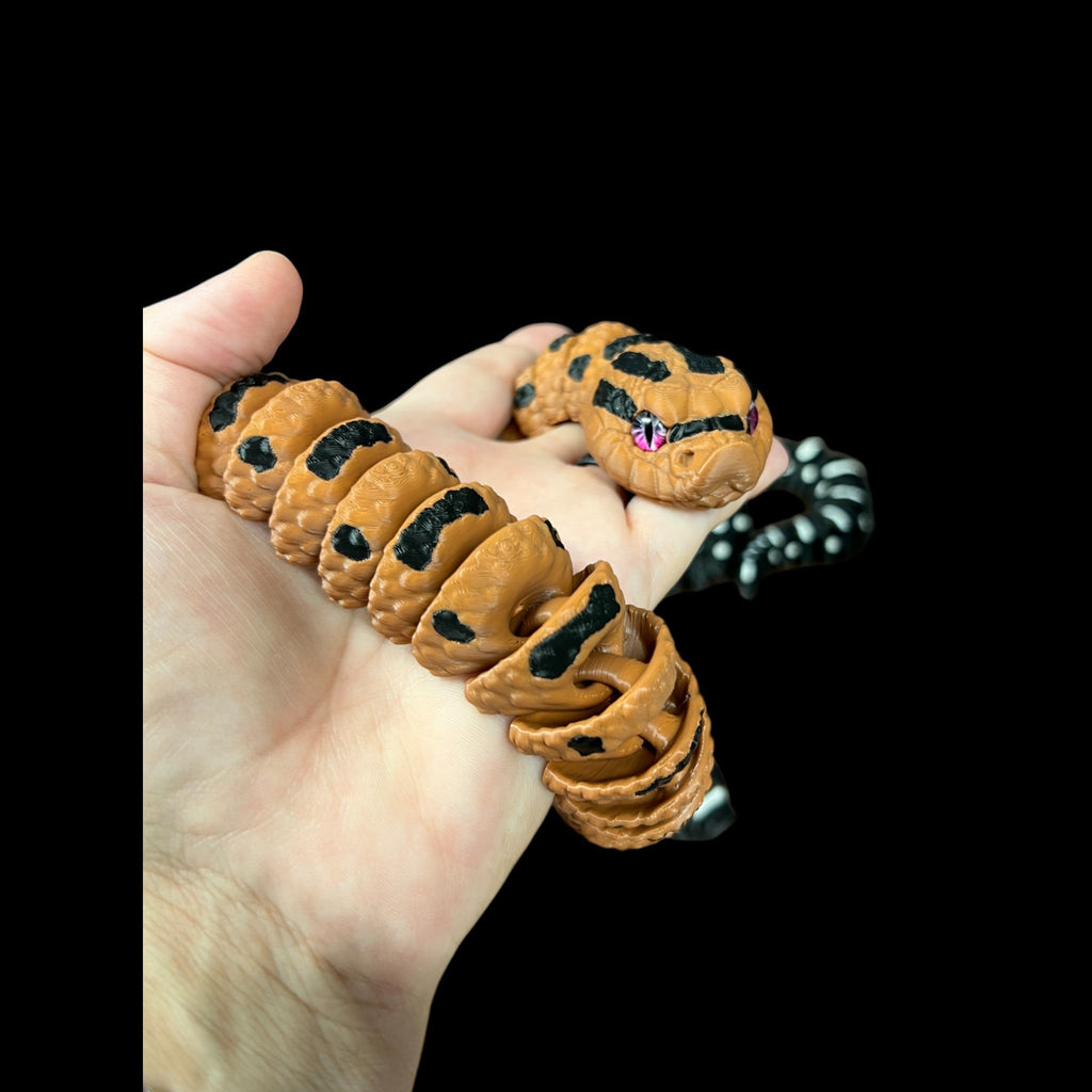 Beige Hognose Snake – 3D Printed by Little Fire Designz