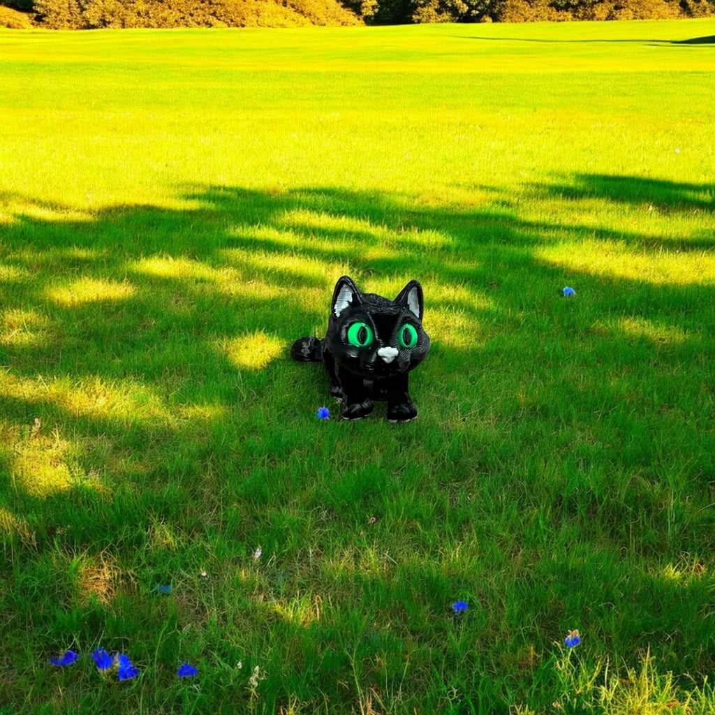 Black Cat Bitty Beasts – 3D Printed by Little Fire Designz