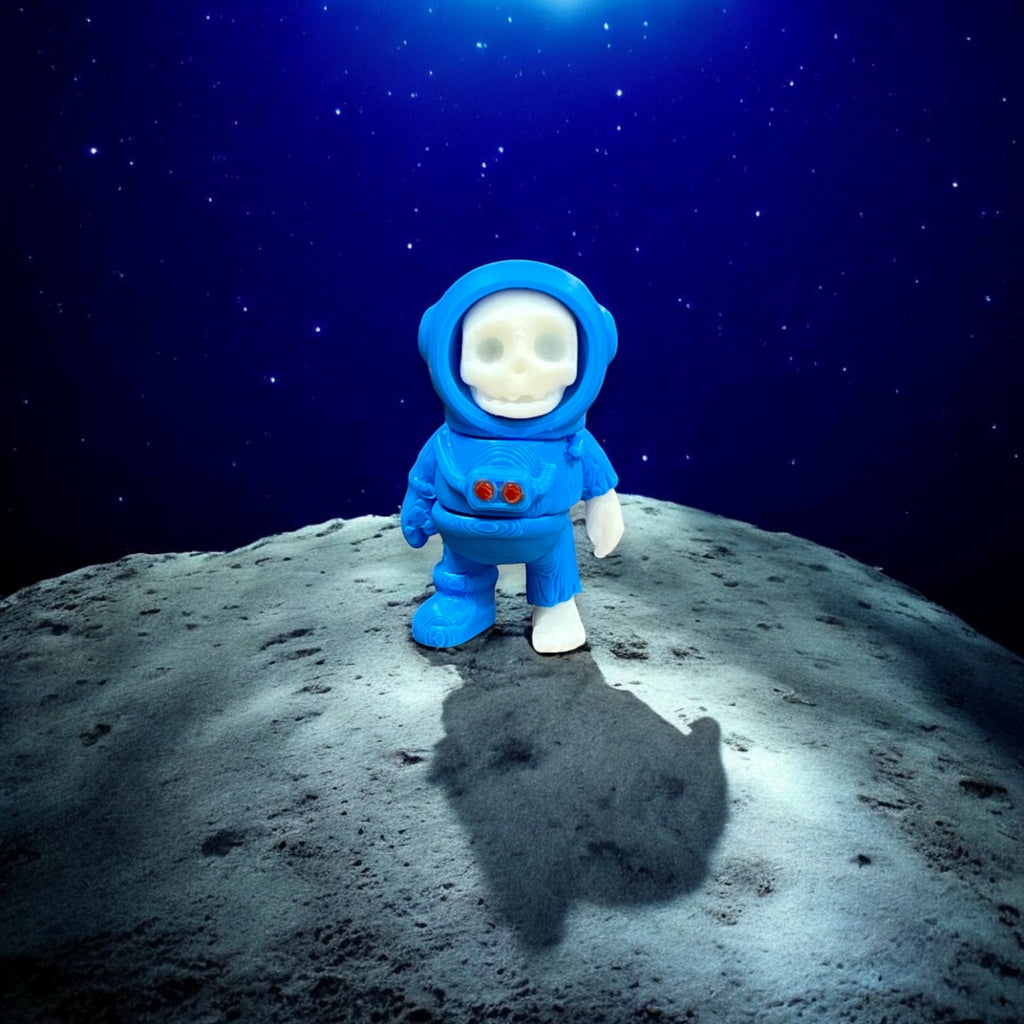 Blue Astronaut Skelly Bitty Beasts – 3D Printed by Little Fire Designz