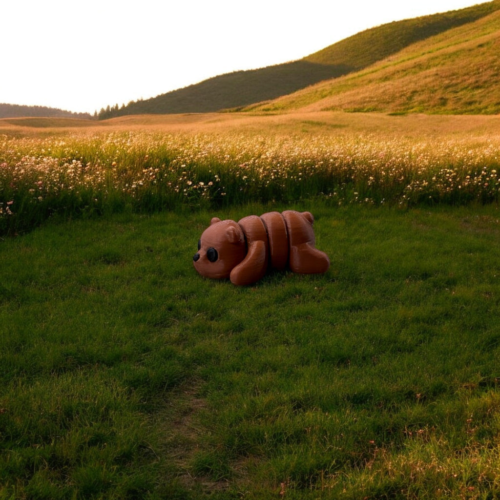 Brown Bear Bitty Beasts – 3D Printed by Little Fire Designz