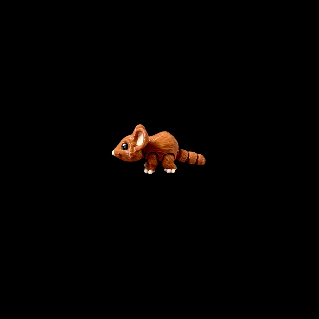 Brown Mouse Bitty Beasts – 3D Printed by Little Fire Designz
