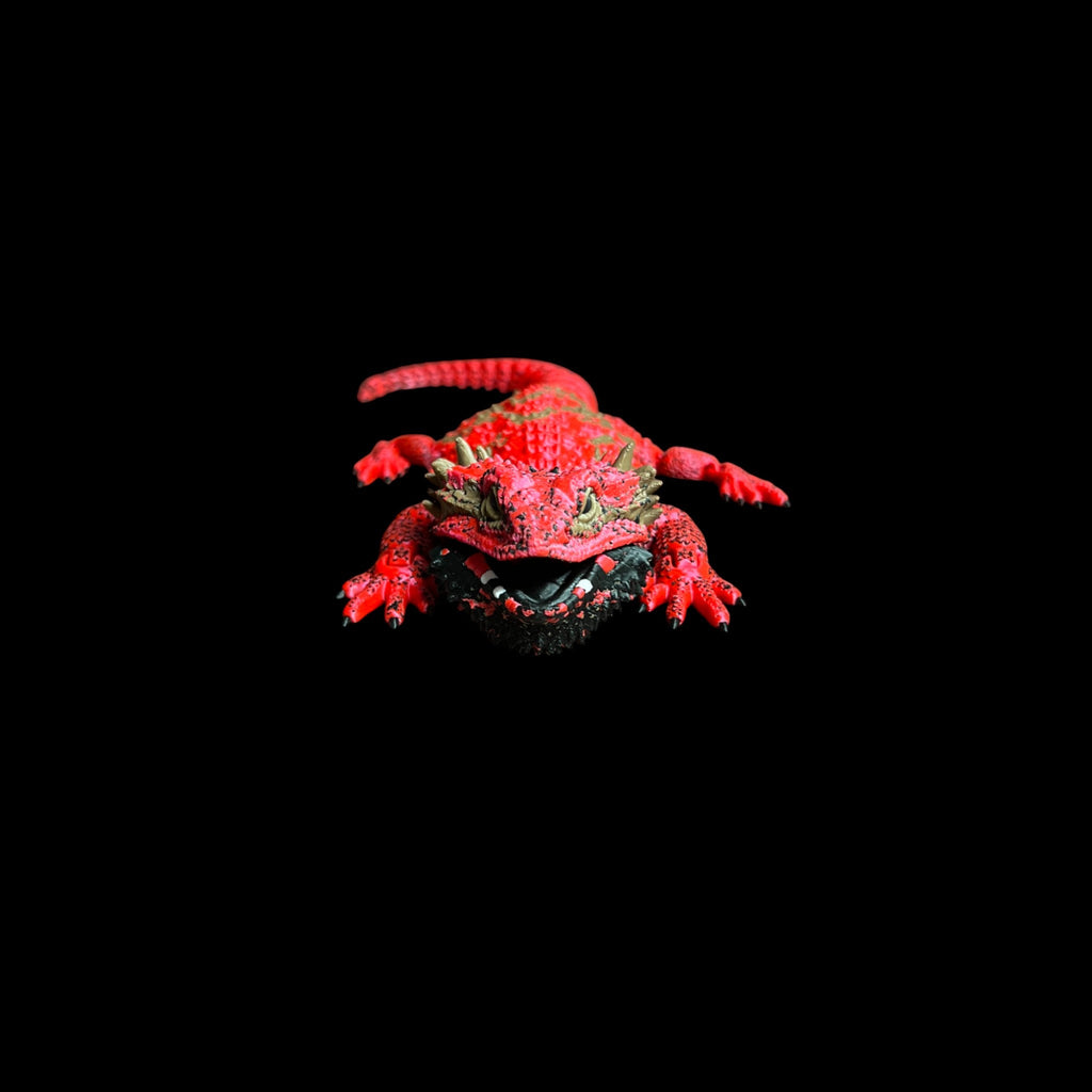 Brown Realistic Red Monster – 3D Printed by Little Fire Designz