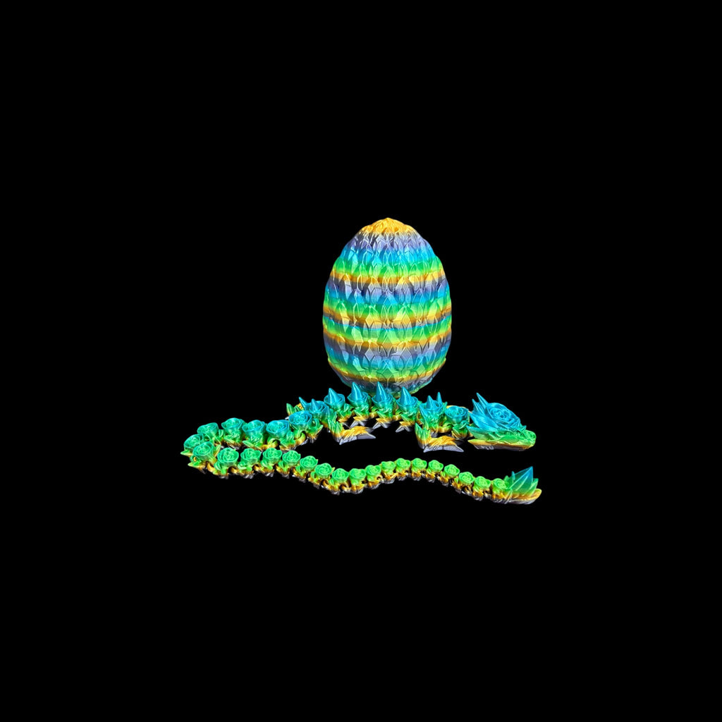 Burnt Titanium Mystic Dragon Eggs – 3D Printed by Little Fire Designz
