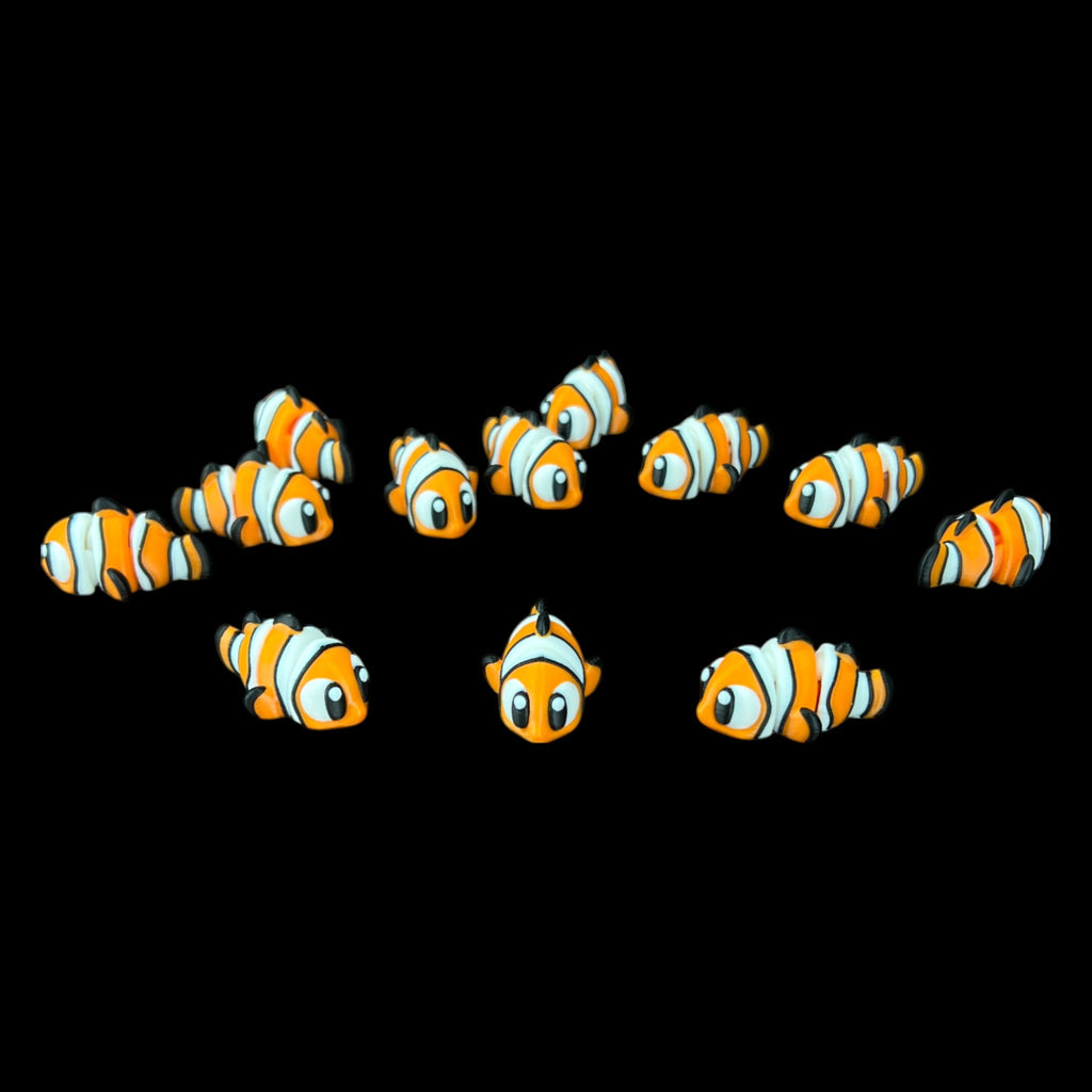 Clown Fish Bitty Beasts – 3D Printed by Little Fire Designz