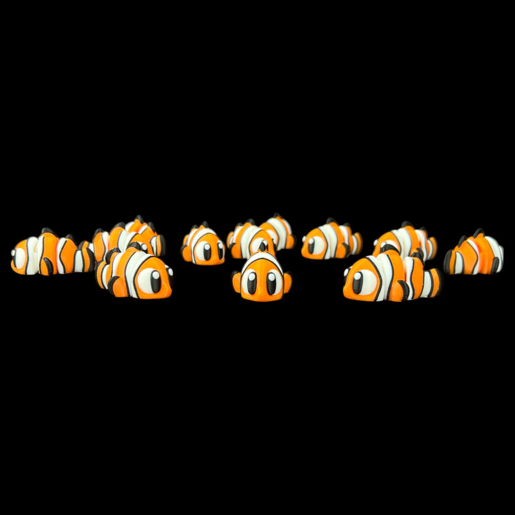Clown Fish Bitty Beasts – 3D Printed by Little Fire Designz