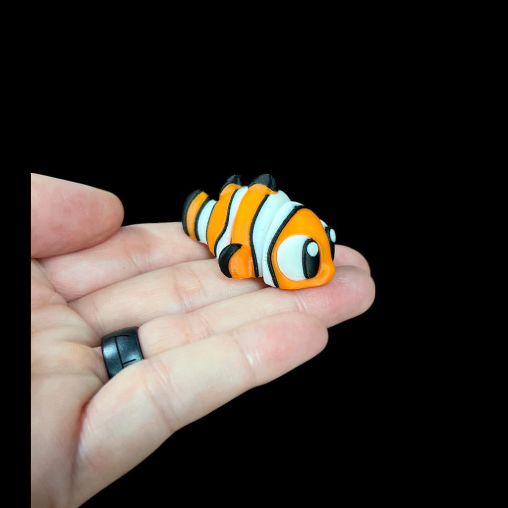 Clown Fish Bitty Beasts – 3D Printed by Little Fire Designz