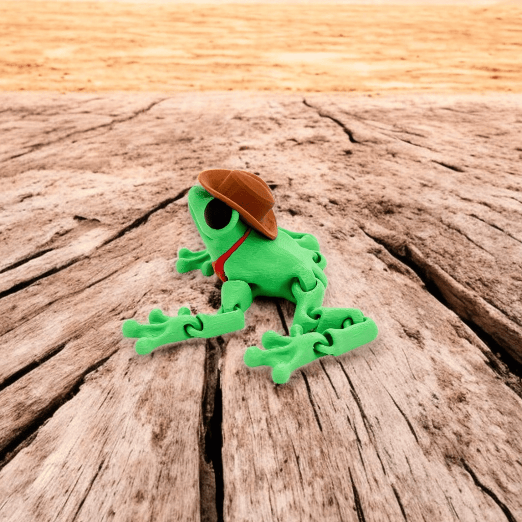Cowboy Frog – 3D Printed by Little Fire Designz