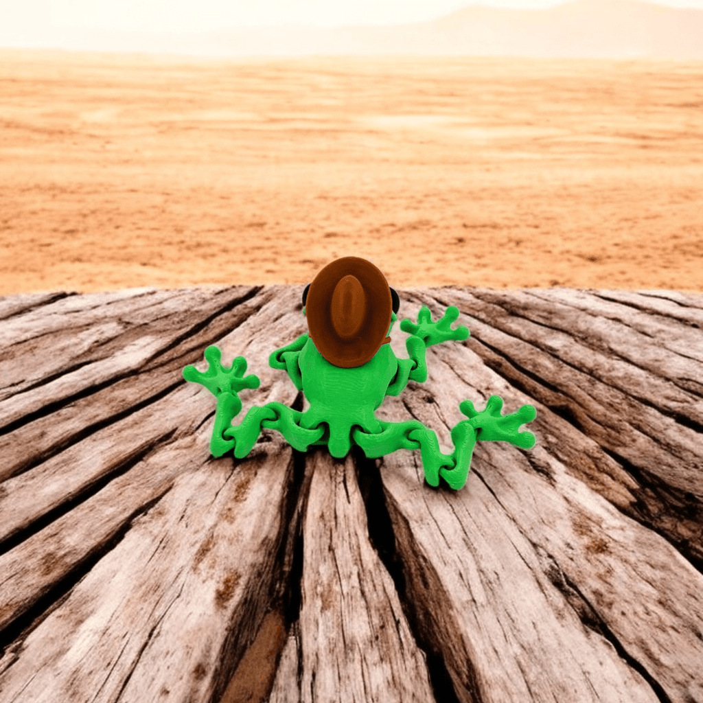 Cowboy Frog – 3D Printed by Little Fire Designz