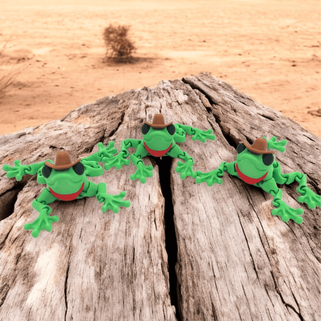 Cowboy Frog – 3D Printed by Little Fire Designz