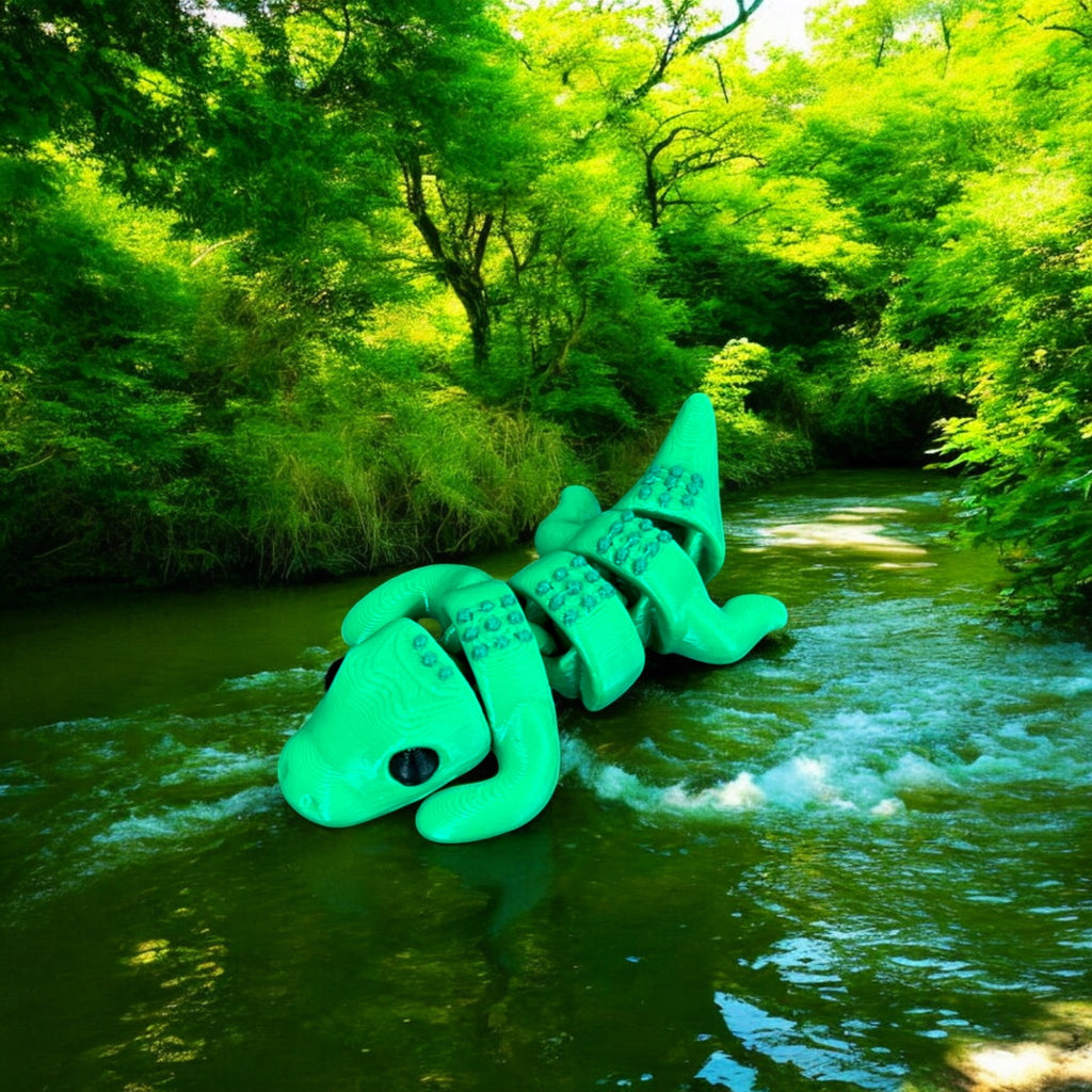 Crocodile Bitty Beasts – 3D Printed by Little Fire Designz