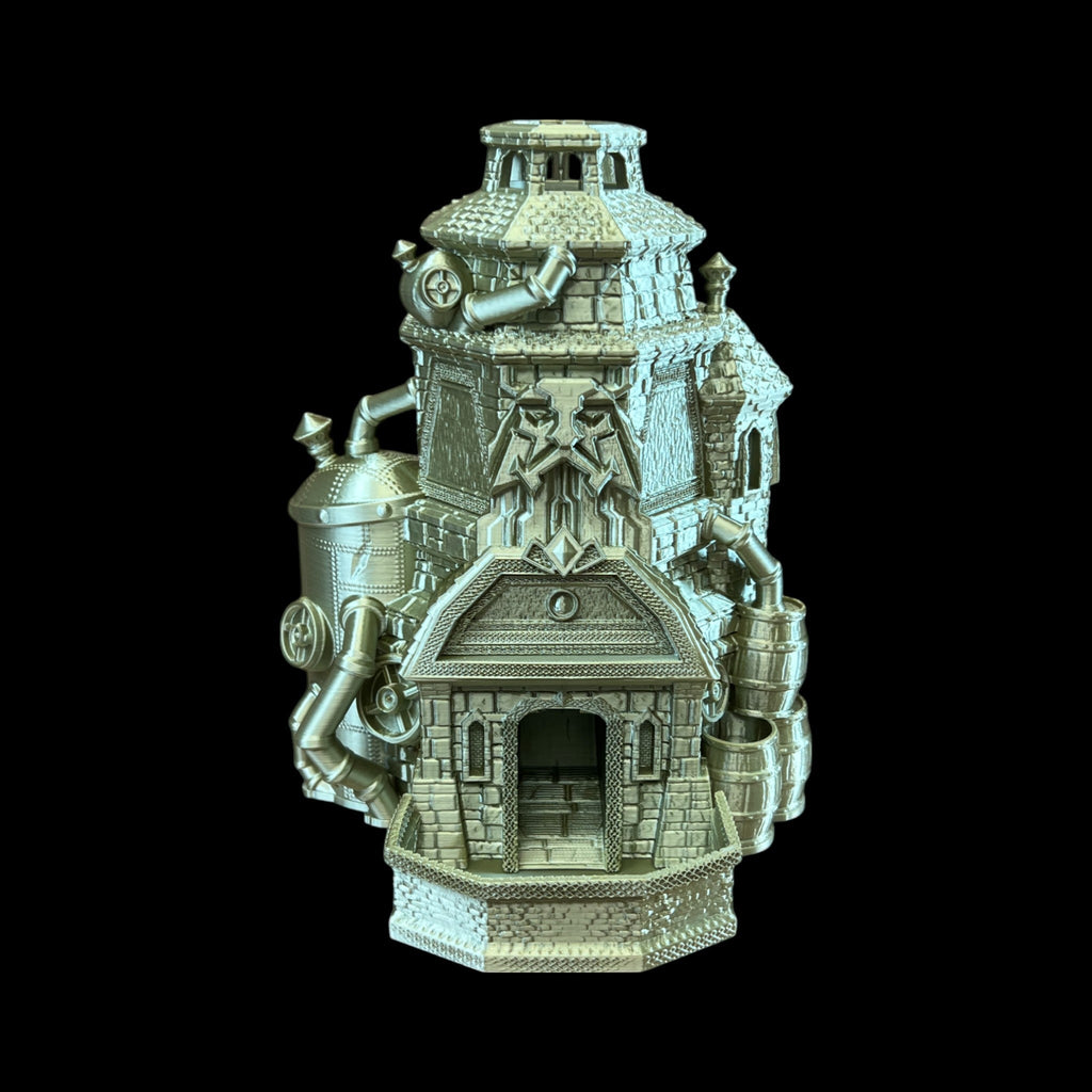 Drunken Dwarf Brewery Dice Tower – 3D Printed by Little Fire Designz