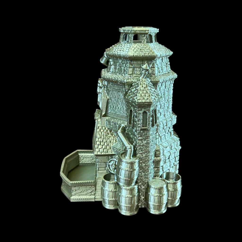 Drunken Dwarf Brewery Dice Tower – 3D Printed by Little Fire Designz