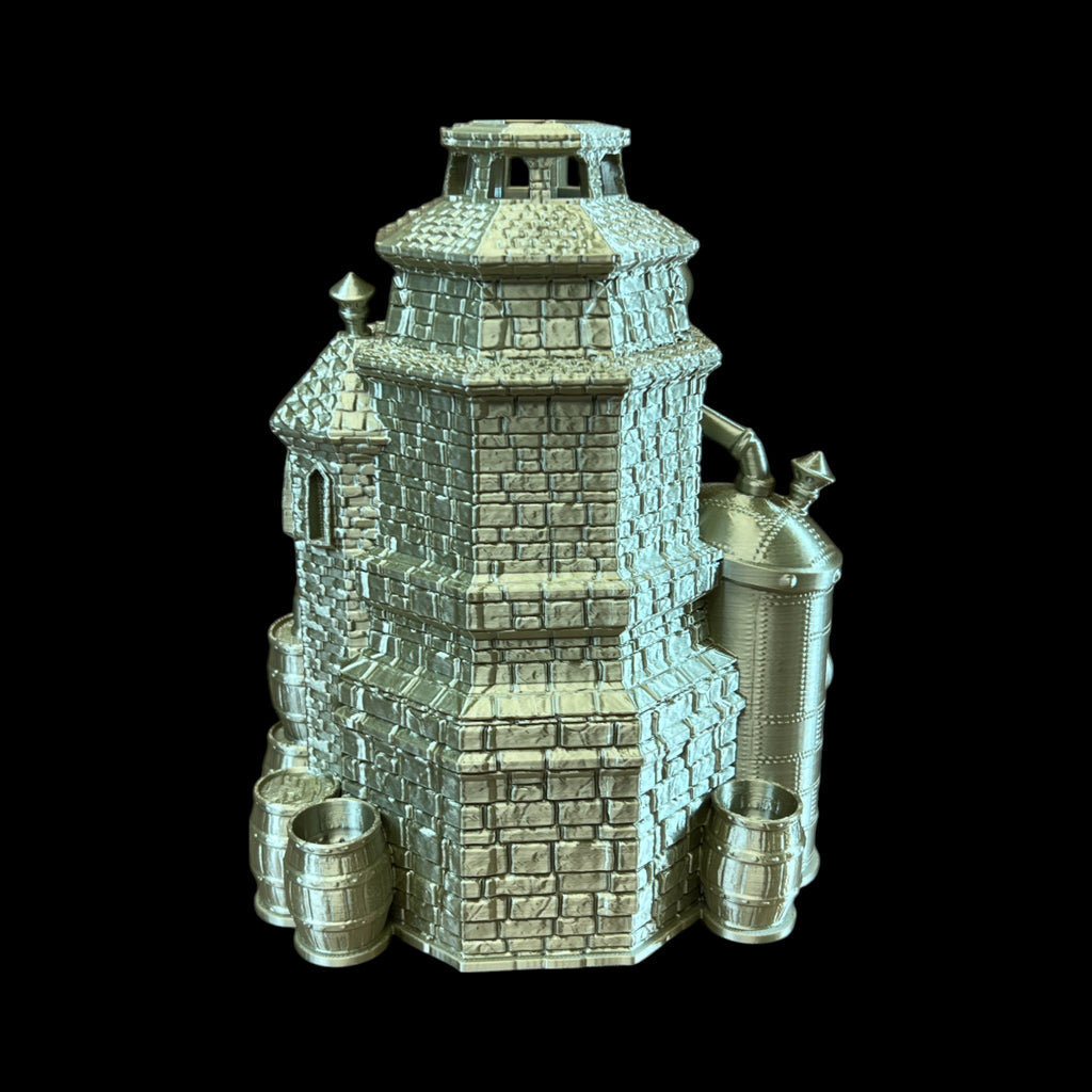 Drunken Dwarf Brewery Dice Tower – 3D Printed by Little Fire Designz