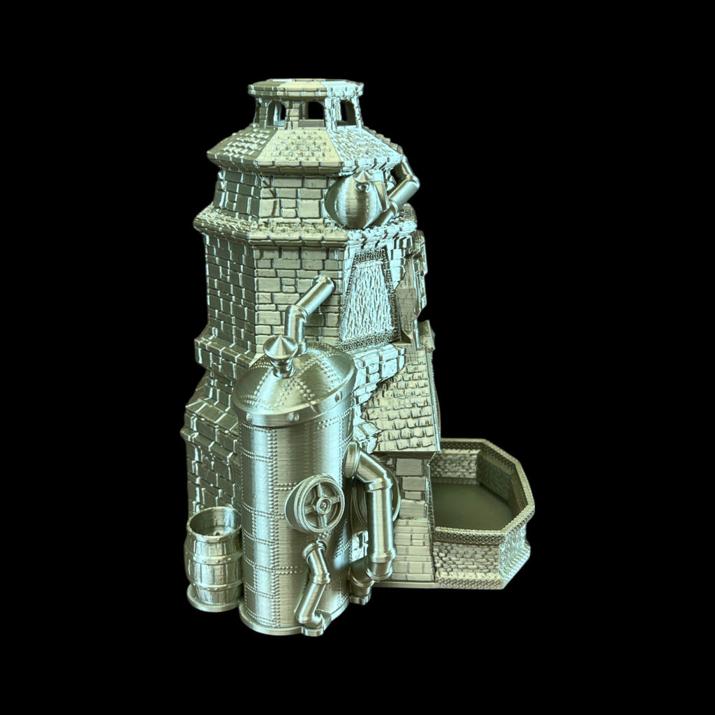 Drunken Dwarf Brewery Dice Tower – 3D Printed by Little Fire Designz