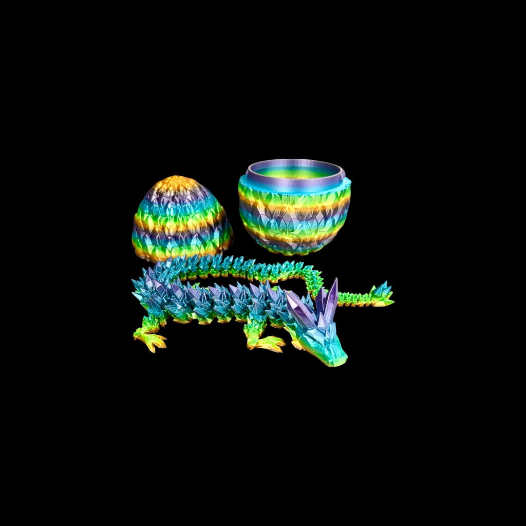 Forest Rainbow Mystic Dragon Eggs – 3D Printed by Little Fire Designz