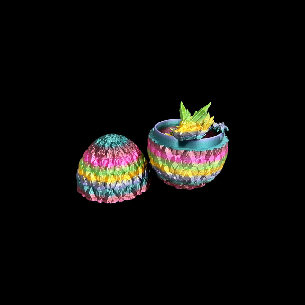 Forest Rainbow Mystic Dragon Eggs – 3D Printed by Little Fire Designz