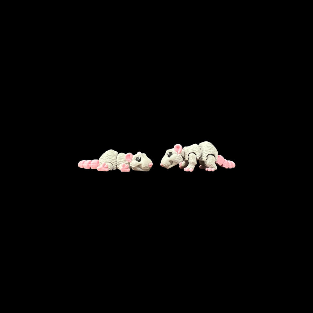 Gray Rat Bitty Beasts – 3D Printed by Little Fire Designz