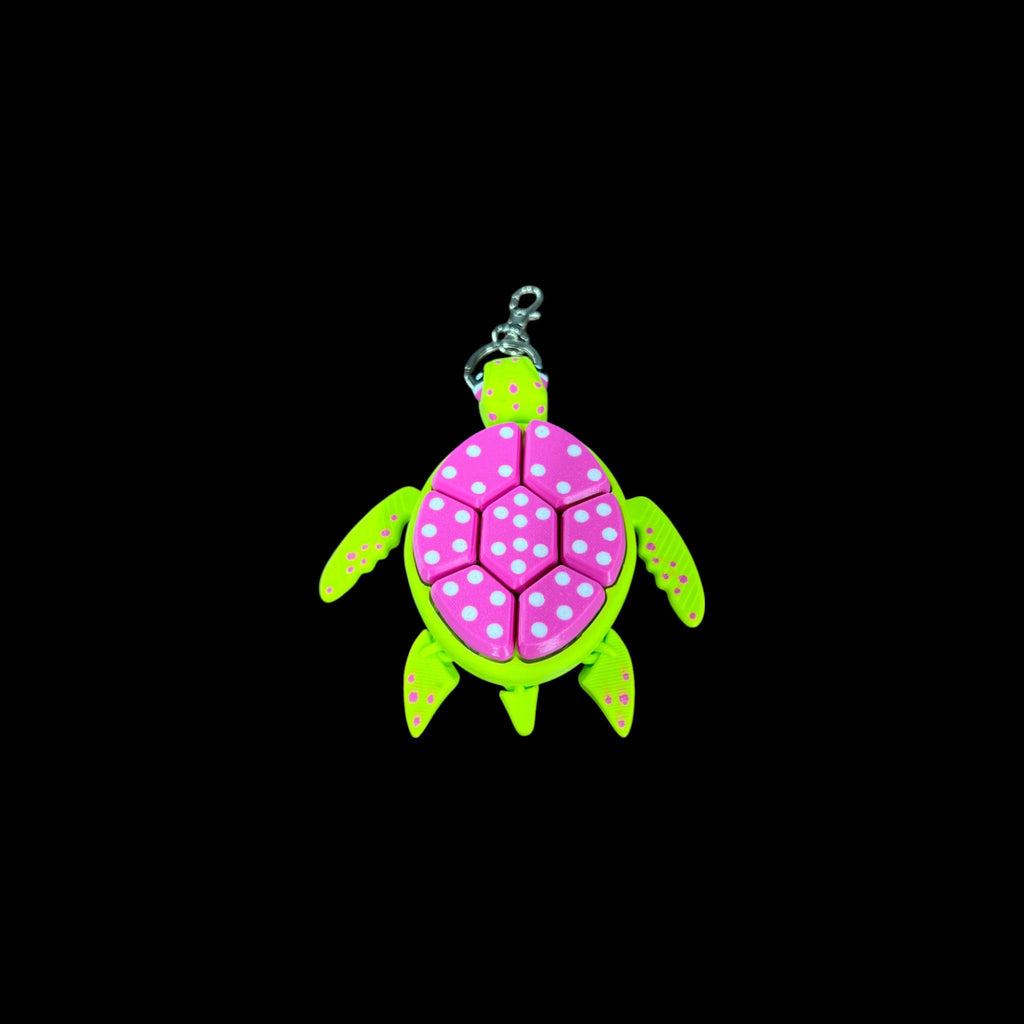 💗 Guava Fruit Turtle Keychains – 3D Printed by Little Fire Designz