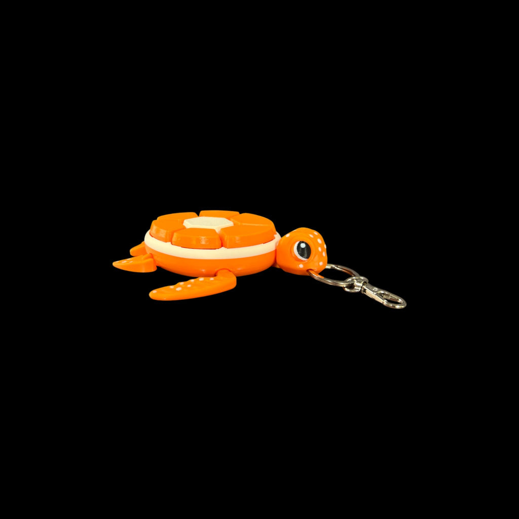 🥝 Kiwi Fruit Turtle Keychains – 3D Printed by Little Fire Designz