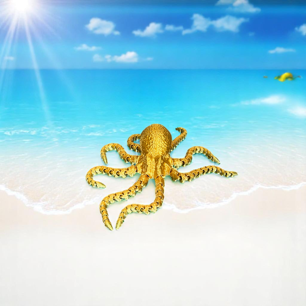 Medium 3D Printed Octopus – 3D Printed by Little Fire Designz