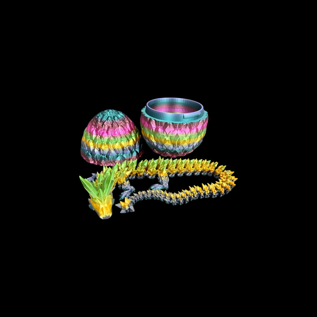 Metal Luster Rainbow Mystic Dragon Eggs – 3D Printed by Little Fire Designz
