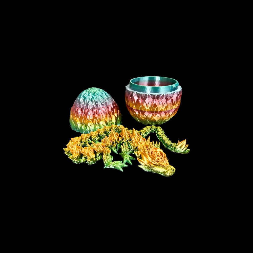 Metal Luster Rainbow Mystic Dragon Eggs – 3D Printed by Little Fire Designz