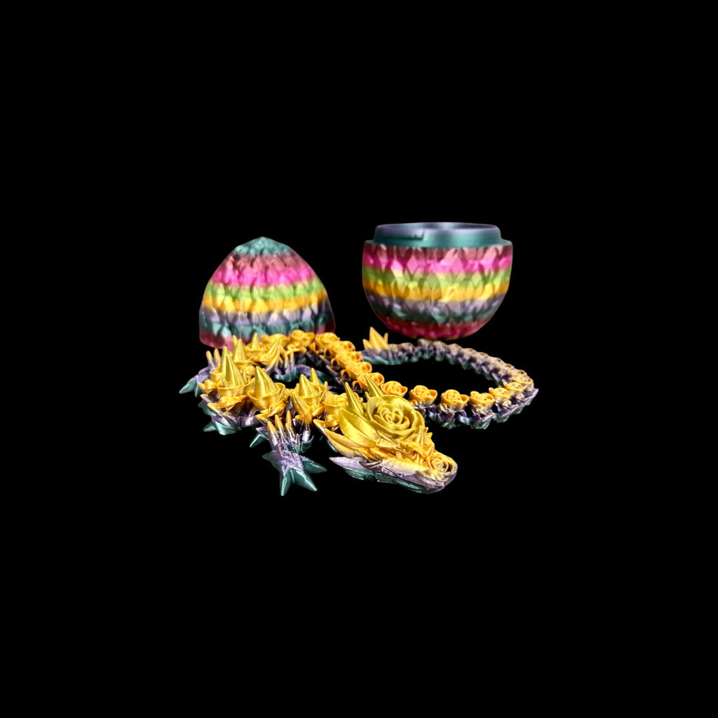Metal Luster Rainbow Mystic Dragon Eggs – 3D Printed by Little Fire Designz