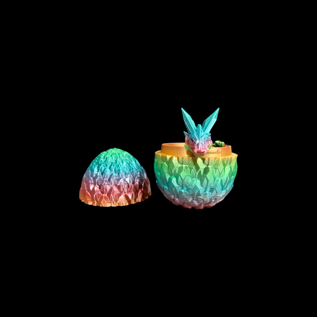 Metal Luster Rainbow Mystic Dragon Eggs – 3D Printed by Little Fire Designz