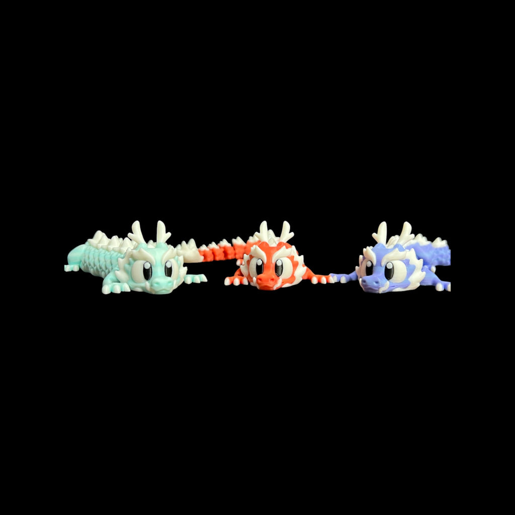 Pink Citrus Long Tail Dragon – 3D Printed by Little Fire Designz