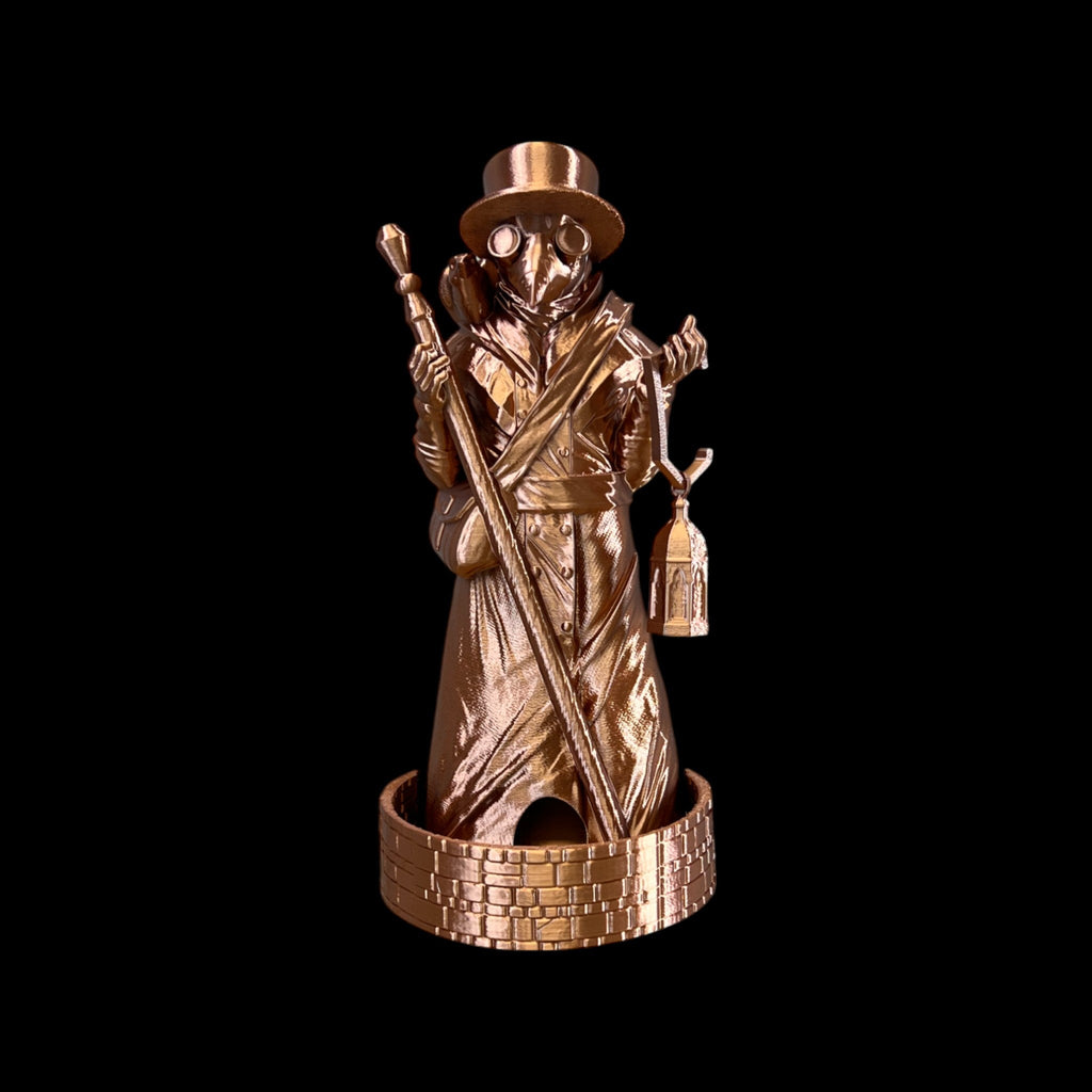 Plague Doctor Dice Tower – 3D Printed by Little Fire Designz