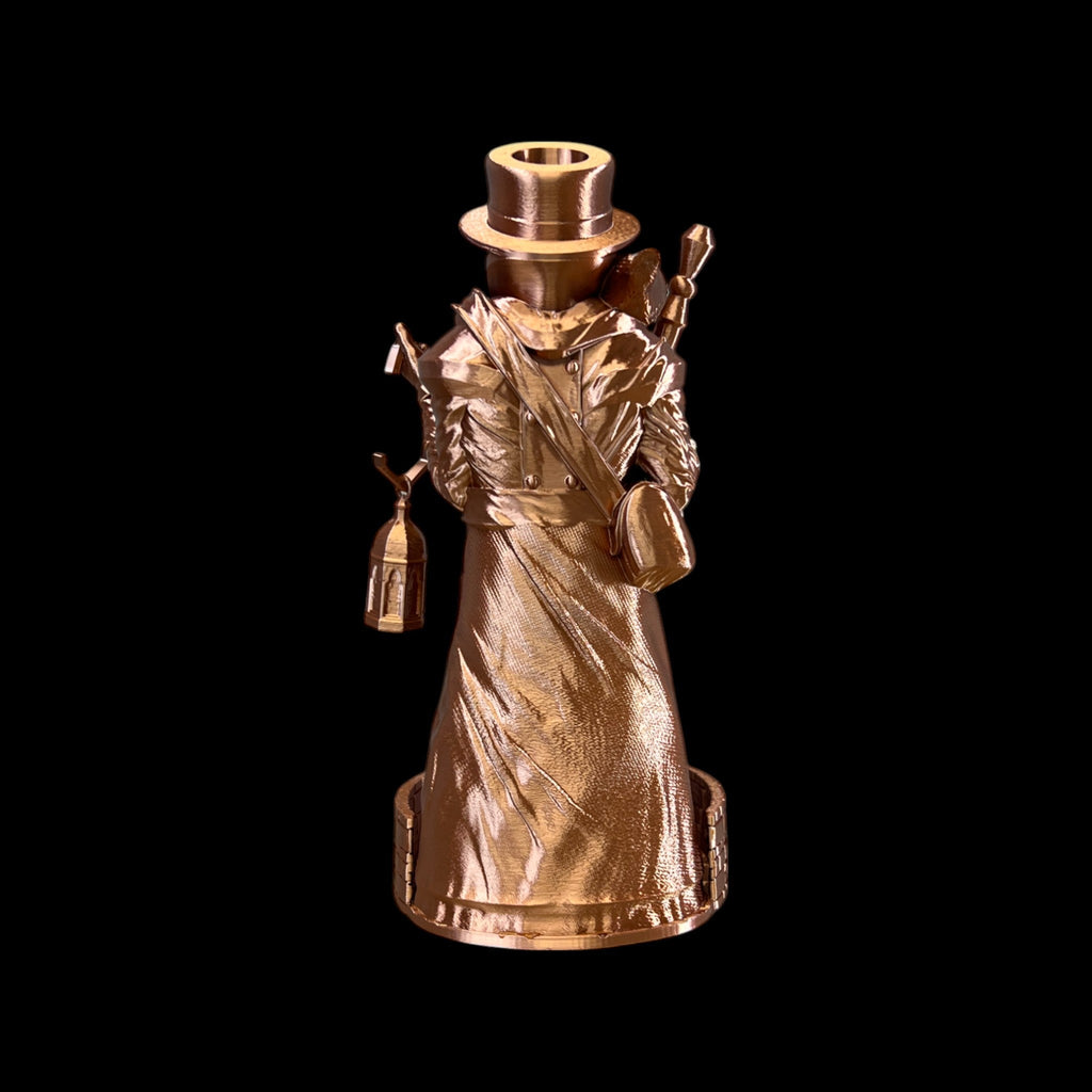 Plague Doctor Dice Tower – 3D Printed by Little Fire Designz