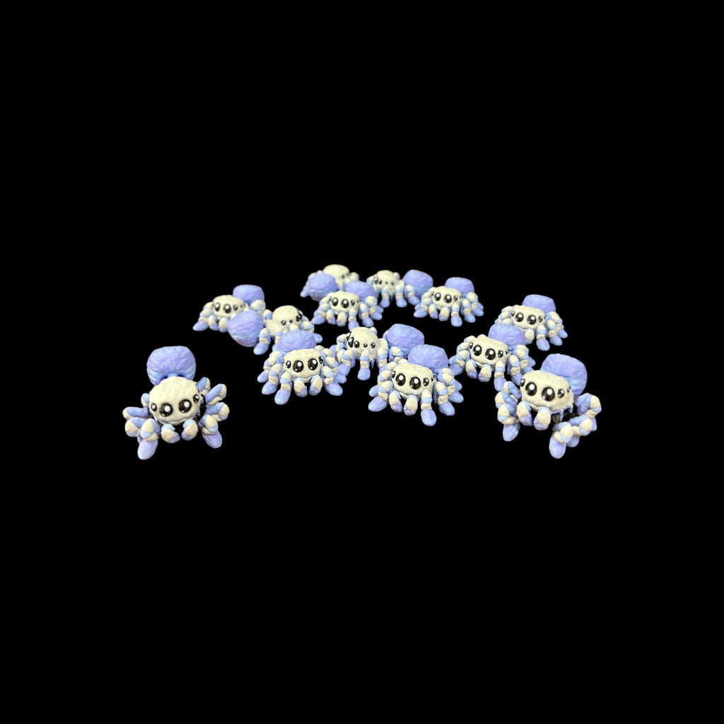 Purple Spider Bitty Beasts – 3D Printed by Little Fire Designz