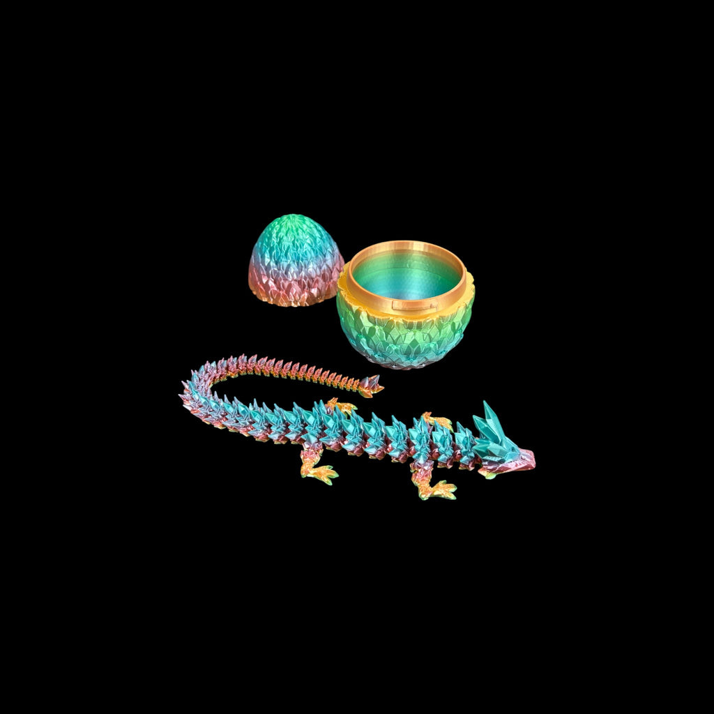 Rainbow Silk Mystic Dragon Eggs – 3D Printed by Little Fire Designz