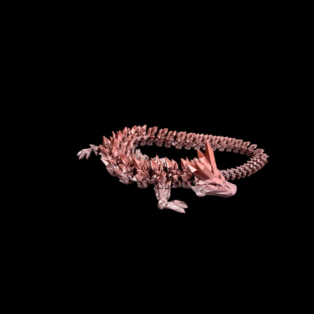 Red & Silver Crystal Dragons – 3D Printed by Little Fire Designz
