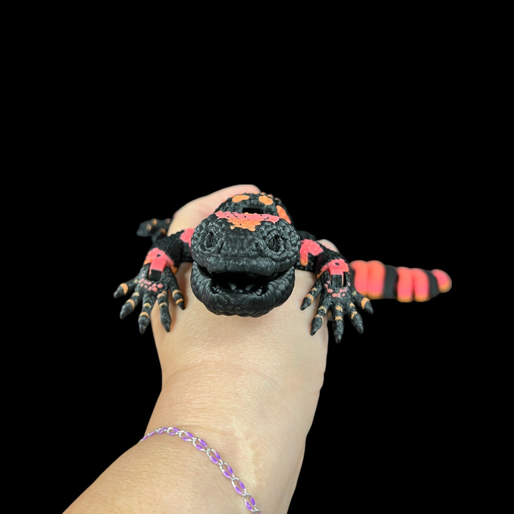 Red Wax Banded Gila – 3D Printed by Little Fire Designz