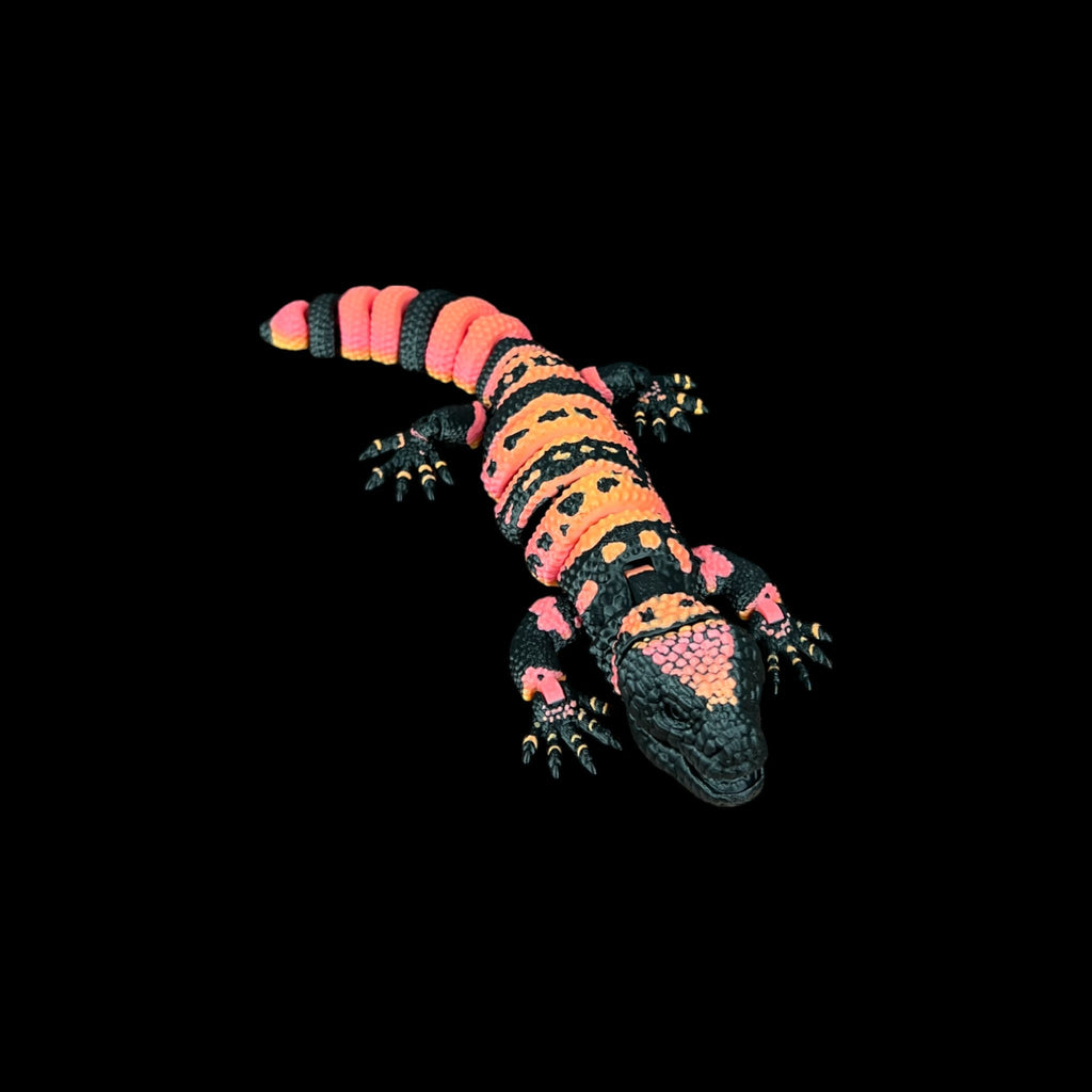 Red Wax Banded Gila – 3D Printed by Little Fire Designz
