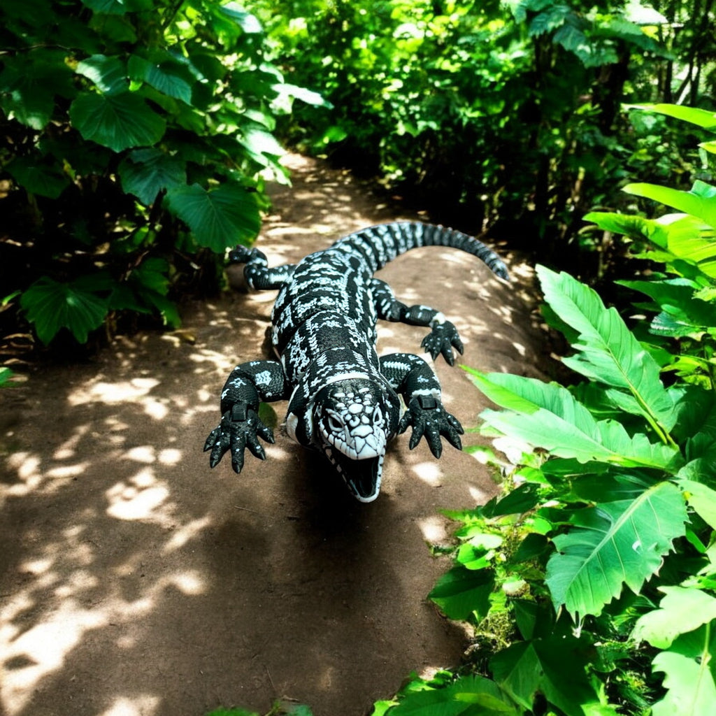 Regular Argentina Black and White Tegu – 3D Printed by Little Fire Designz