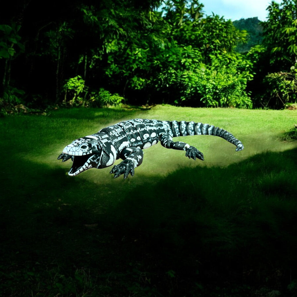 Regular Argentina Black and White Tegu – 3D Printed by Little Fire Designz