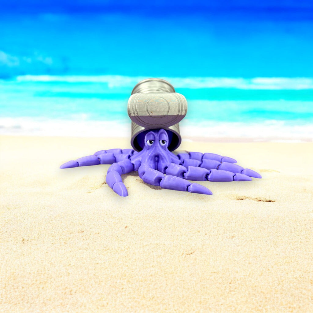Silver Gold Copper Gus The Octopus – 3D Printed by Little Fire Designz