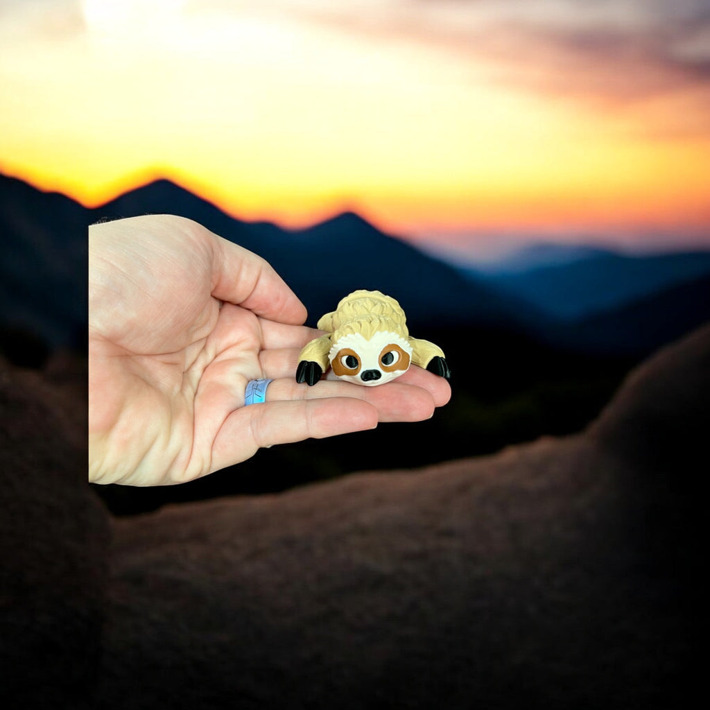 Sloth 3D Printed Collectible – 3D Printed by Little Fire Designz